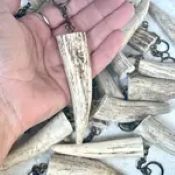 Deer Antler Tine Keychain