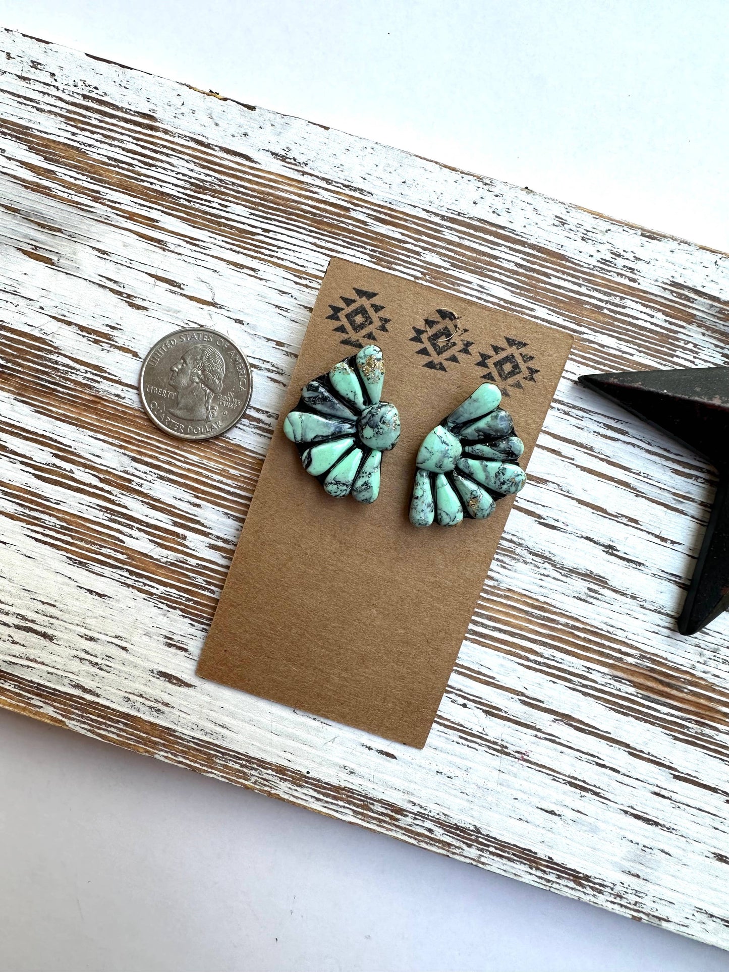 Clay Concho Stud Earrings